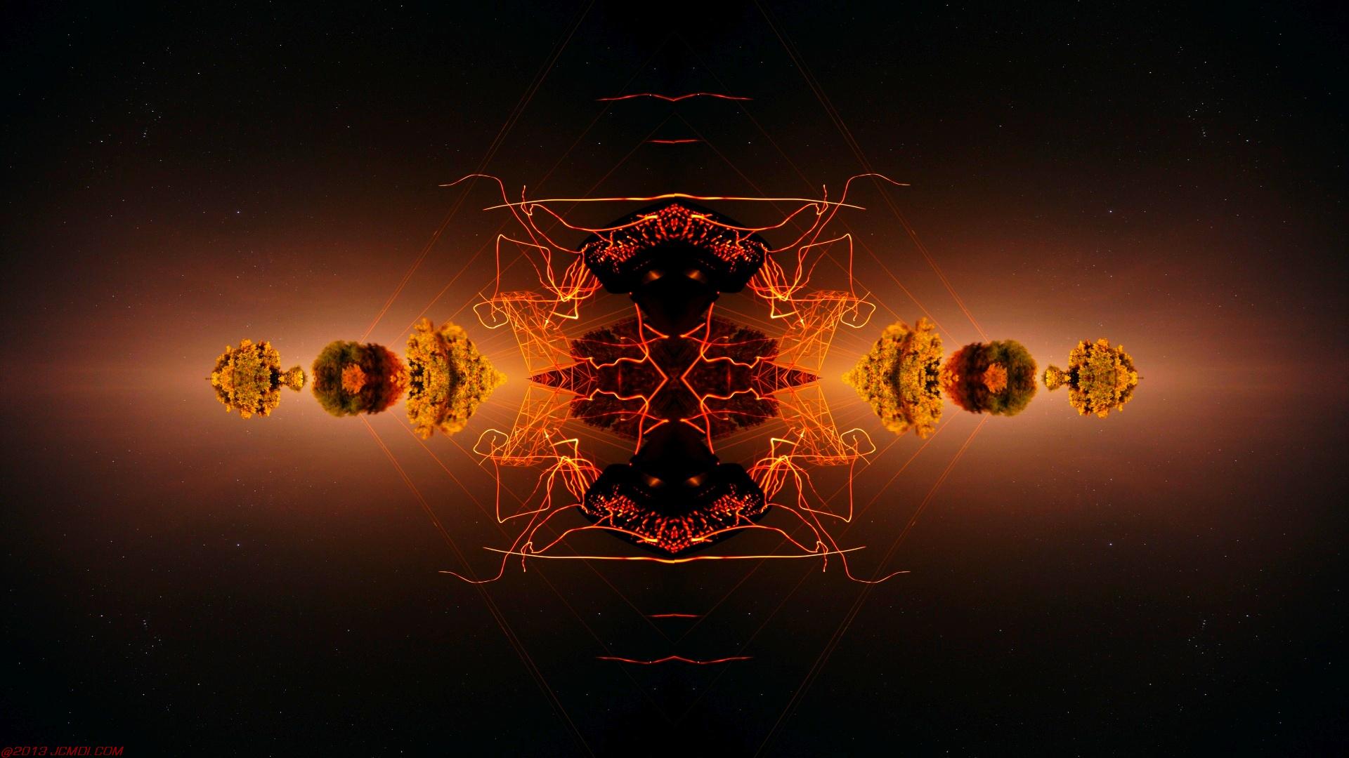 Chimney Sparks Abstract Artwork Timelapse Still Images